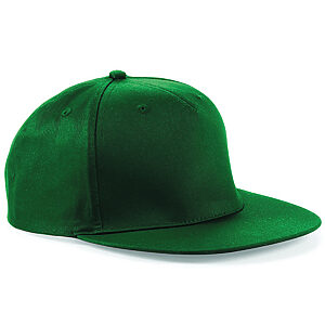 5-panel snapback rapper cap - Bottle* Green, One size