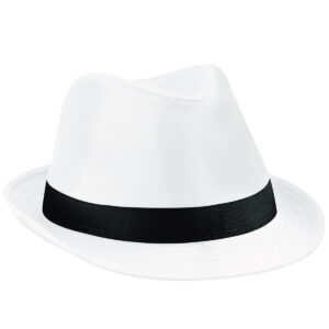 Fedora - White/Black, S/M