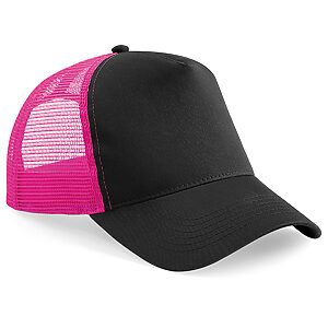 Snapback trucker - Black/Fuchsia, One size