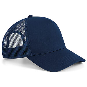 Microknit snapback trucker - French Navy, One size