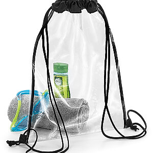 Clear gymsac - Clear/Black, One size