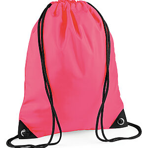 Premium gymsac - Fluorescent Pink, One size