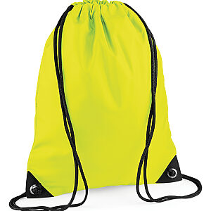 Premium gymsac - Fluorescent Yellow, One size