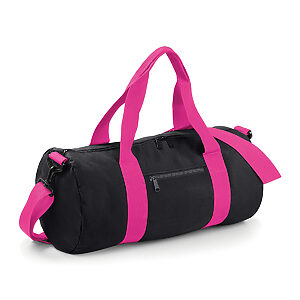 Original barrel bag - Black/Fuchsia, One size