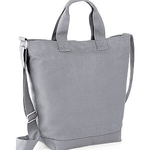 Canvas day bag - Light Grey, One size