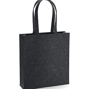Felt tote bag - Charcoal Melange, One size