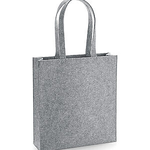 Felt tote bag - Grey Melange, One size