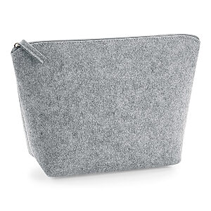 Felt accessory bag - Grey Melange, S