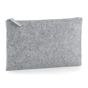 Felt accessory pouch - Grey Melange, One size