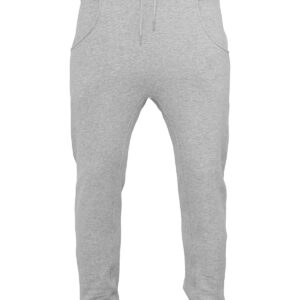 Heavy deep-crotch sweatpants - Heather Grey, S