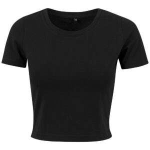 Women's cropped tee - Black, XS
