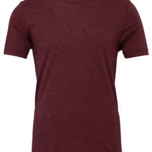 Unisex triblend crew neck t-shirt - Maroon Triblend, XS