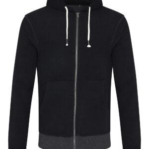 Okavango regen zoodie - Black/Charcoal, XS