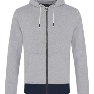 Okavango regen zoodie - Heather Grey/Navy, XS