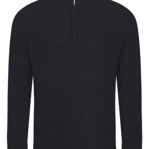 Wakhan ¼ regen zip knit sweater - Black, XS