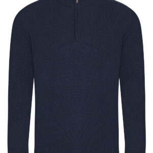 Wakhan ¼ regen zip knit sweater - Navy, XS