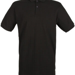 Micro-fine piqué polo shirt - Black, XS