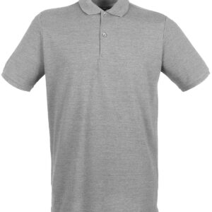 Micro-fine piqué polo shirt - Heather Grey, XS