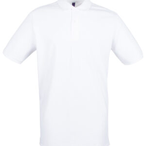 Micro-fine piqué polo shirt - White, XS