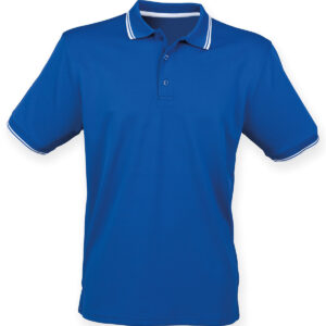 Double tipped Coolplus® polo shirt - Royal/White, XS