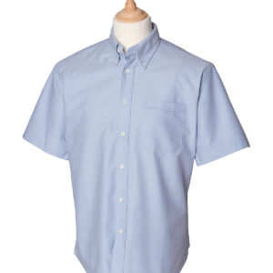 Short sleeve classic Oxford shirt - Blue, S