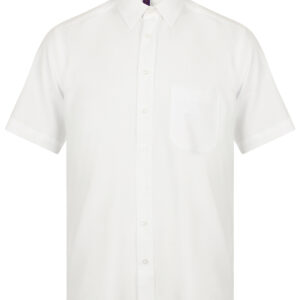 Wicking antibacterial short sleeve shirt - White, S