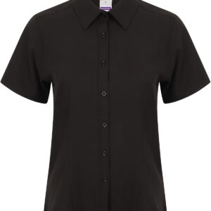 Women's wicking antibacterial short sleeve shirt - Black, XS