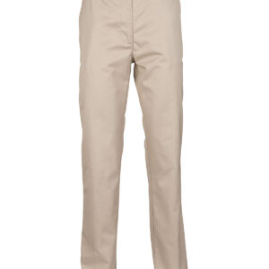 Women's 65/35 flat fronted chino trousers - Stone, XS Long