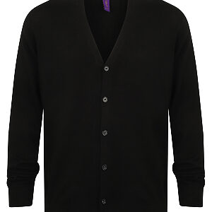 V-button cardigan - Black, XS