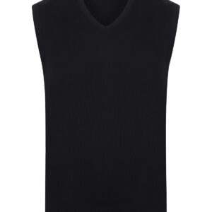 Sleeveless v-neck jumper - Black, S