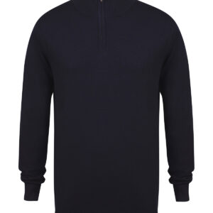 ¼ zip jumper - Navy, XS