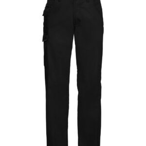 Polycotton twill workwear trousers - Black, 28/R