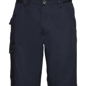 Polycotton twill workwear shorts - French Navy, 28" Waist