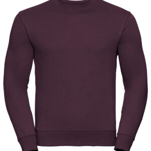 Set-in sleeve sweatshirt - Burgundy, XS