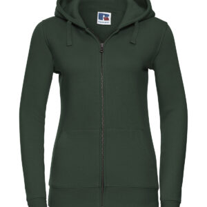 Women's authentic zipped hooded sweatshirt - Bottle* Green, XS