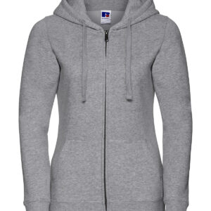 Women's authentic zipped hooded sweatshirt - Light Oxford, XS