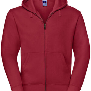 Authentic zipped hooded sweat - Classic Red, XS