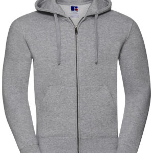 Authentic zipped hooded sweat - Light Oxford, XS