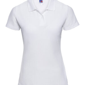 Women's classic polycotton polo - White, XS