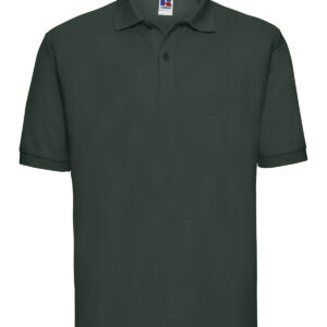 Classic polycotton polo - Bottle* Green, XS