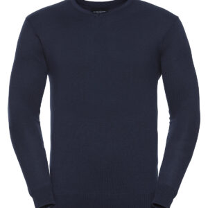 V-neck knitted sweater - French Navy, XXS