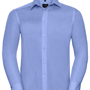 Long sleeve tailored ultimate non-iron shirt - Bright Sky, 14.5