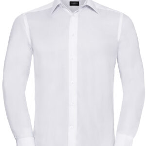 Long sleeve tailored ultimate non-iron shirt - White, 14.5