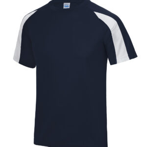 Contrast cool T - French Navy/Arctic White, XS