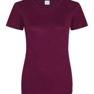 Women's cool T - Burgundy, XS