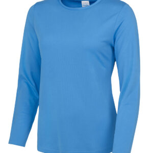 Women's long sleeve cool T - Sapphire Blue, XS