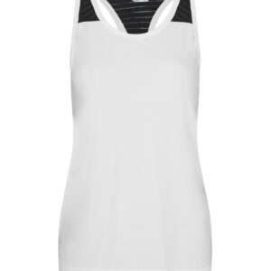 Women's cool smooth workout vest - Arctic White/Black, XS