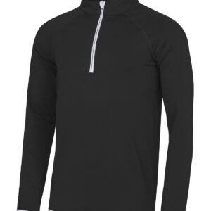 Cool ½ zip sweatshirt - Jet Black/Arctic White, S