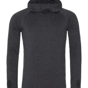 Cool cowl neck top - Black Slate Melange, S