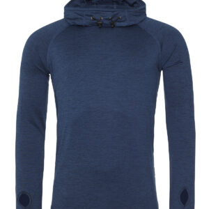 Cool cowl neck top - Navy Melange, S